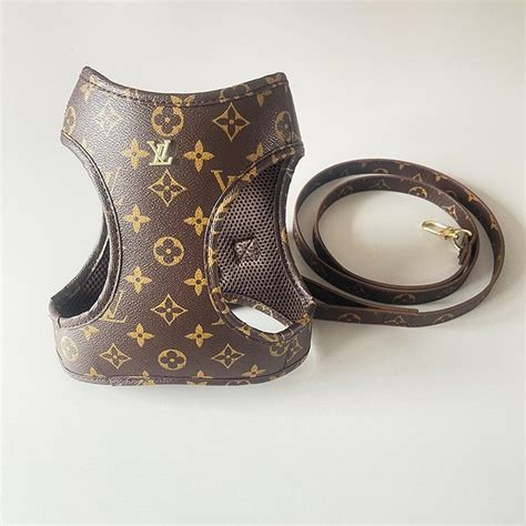 louis vuitton dog harness|Louis Vuitton dog collar sizes.